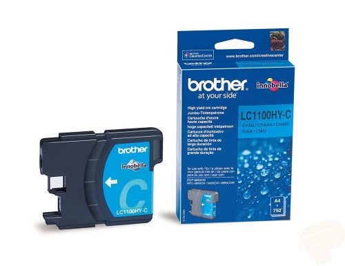 Brother LC-1100HYC Ink cartridge cyan high-capacity, 750 pages ISO/IEC 24711 10.1ml for Brother MFC 6490 C
