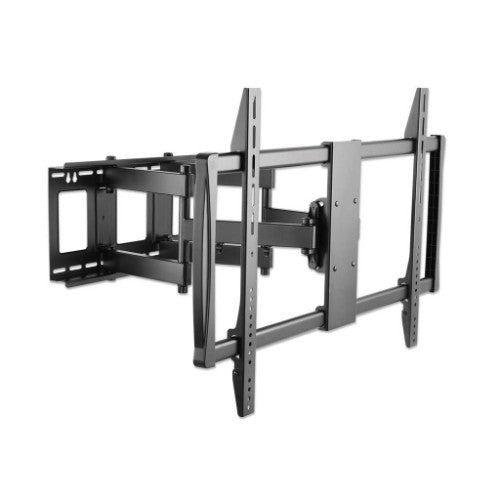 Manhattan Wall Mount for TV & Monitors (Full Motion), For screens 37" to 100", VESA compatability: all between 200x200mm and 900x600mm - check the dimensions of the four mounting holes on back of screen to ensure it fits, Max 80kg, Black, Bracket, Lifetim
