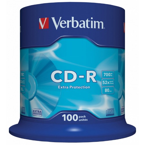 Verbatim CD-R Extra Protection 700 MB 52x 100 pc(s)