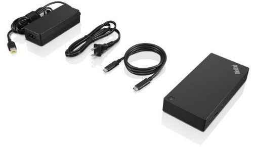 Lenovo 40AS0090SA laptop dock/port replicator Wired USB 3.2 Gen 1 (3.1 Gen 1) Type-C Black