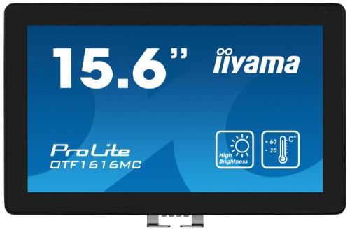 iiyama 15.6" high-brightness touchscreen with 10 touch points PCAP touch technology for outdoor applications