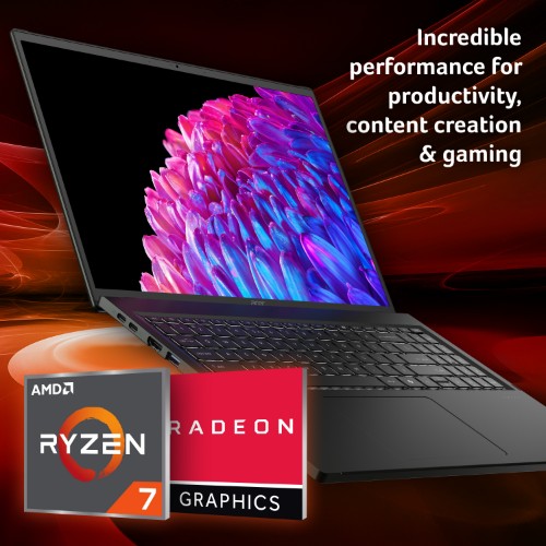 Acer Swift Edge SFE16-44 Laptop - AMD Ryzen 7 8840U, 16GB, 1TB SED SSD, Integrated Graphics, 16" 3.2K OLED 120Hz, Windows 11, Black