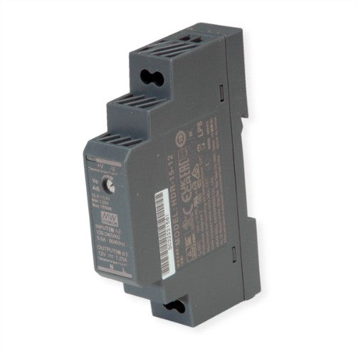 MEAN WELL HDR-15-12 power adapter/inverter 15 W