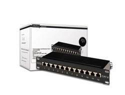 Digitus CAT 6, Class E Patch Panel, shielded, black