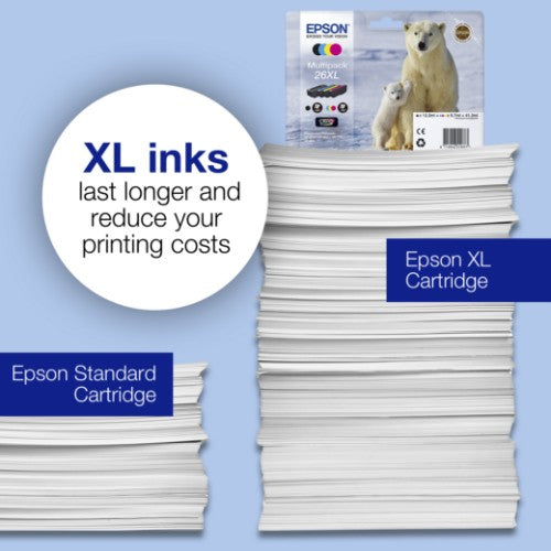 Epson C13T26324012/26XL Ink cartridge cyan high-capacity XL, 700 pages 9,7ml for Epson XP 600