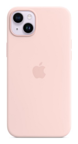 Apple iPhone 14 Plus Silicone Case with MagSafe - Chalk Pink