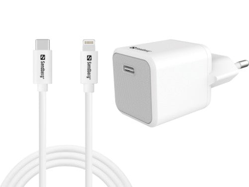 Sandberg USB-C AC 20W Charger EU + Lightning 1M