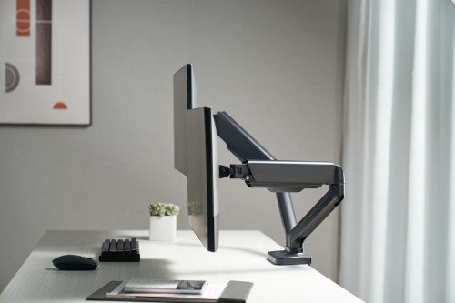 Equip 13"-27" Interactive Dual Monitor Desk Mount Bracket