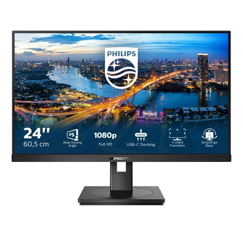 Philips B Line 243B1/00 computer monitor 60.5 cm (23.8") 1920 x 1080 pixels Full HD LED Black