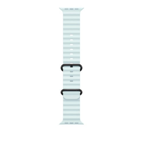 Apple 49mm Ice Blue Ocean Band - Black Titanium Finish