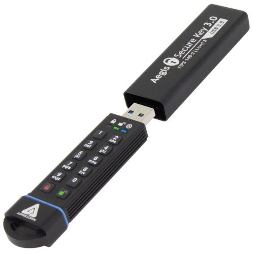Apricorn ASK3 USB flash drive 16 GB USB Type-A 3.2 Gen 2 (3.1 Gen 2) Black