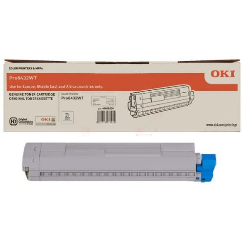 OKI 46606508 Toner-kit white, 4.5K pages/5% for OKI Pro 8432 WT