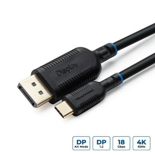 Microconnect MC-USBCDP3 video cable adapter 3 m USB Type-C DisplayPort Black