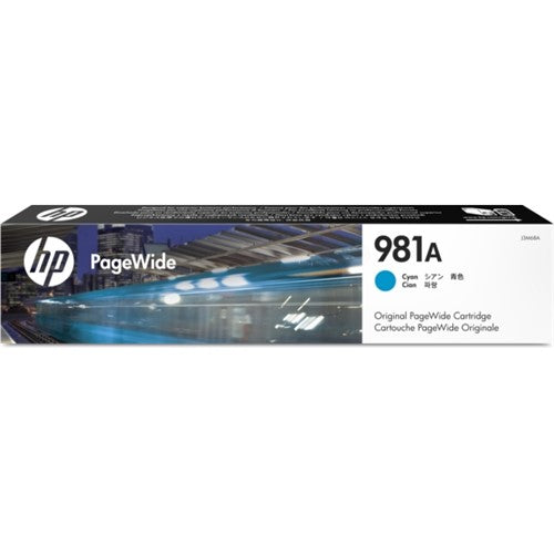 HP J3M68A/981A Ink cartridge cyan, 6K pages ISO/IEC 19798 70ml for HP PageWide E 58650/556
