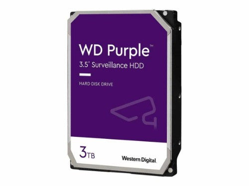 Western Digital Blue Purple internal hard drive 3 TB 5400 RPM 64 MB 3.5" Serial ATA III