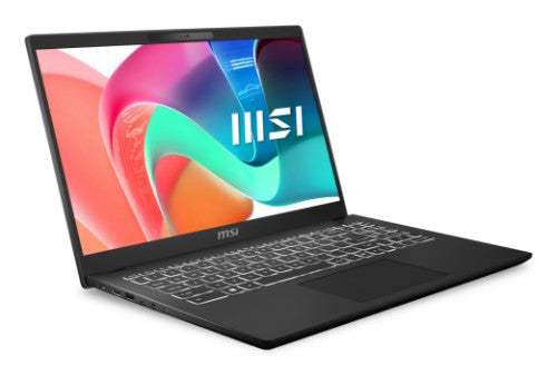 MSI Modern 15 H C2RMG-281UK Intel Core 7 240H Laptop 39.6 cm (15.6") Full HD 16 GB DDR4-SDRAM 512 GB SSD Wi-Fi 6E (802.11ax) Windows 11 Home Black