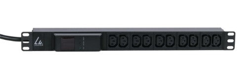 Lanview LVR261877 power distribution unit (PDU) 10 AC outlet(s) 1U Black