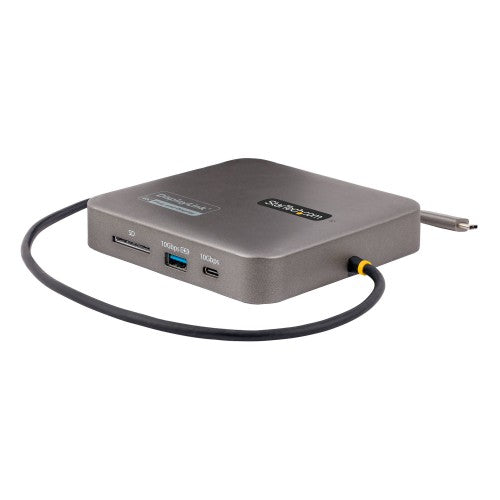 StarTech.com USB C Docking Station, Dual 4K 60Hz HDMI compatible with Macbook Pro (M1/M2/M3/M4) and Windows, USB-A/USB-C 10Gbps Hub, 100W Power Delivery, GbE, SD, 22in/56cm Cable