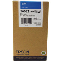 Epson C13T603200/T6032 Ink cartridge cyan 220ml for Epson Stylus Pro 7800/7880