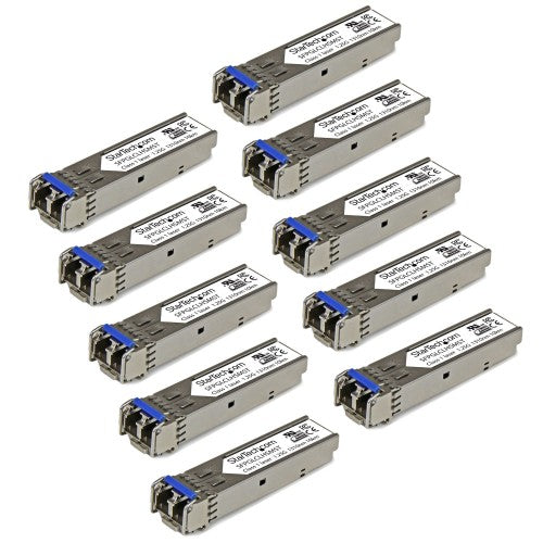 StarTech.com Cisco GLC-LH-SM Compatible SFP Transceiver Module - 1000BASE-LX/LH - 10 PACK~10 Pack Cisco GLC-LH-SM Compatible SFP Module (10 Pack) - 1000BASE-LX/LH - 1GbE Single Mode Fiber SMF Optic Transceiver - 1GE Gigabit Ethernet SFP - LC 10km - 1310nm