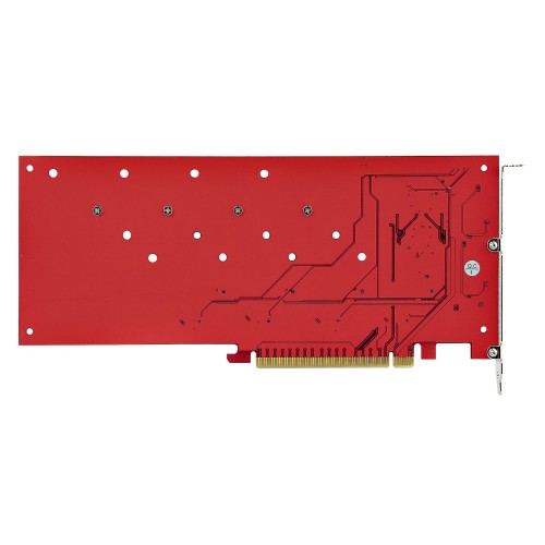 StarTech.com Quad M.2 PCIe Adapter Card, PCIe x16 to Quad NVMe or AHCI M.2 SSDs, PCI Express 4.0, 7.8GBps/Drive, Bifurcation Required, Windows/Linux Compatible
