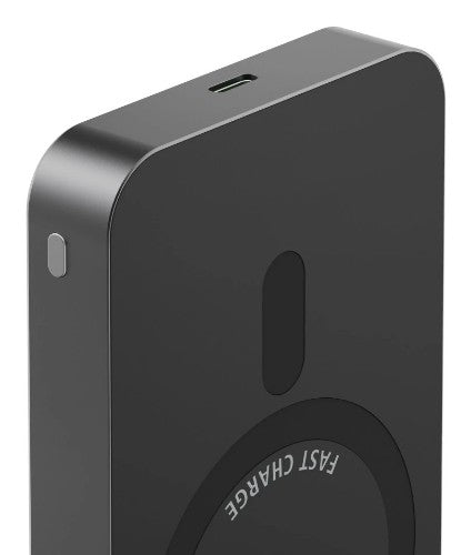 Hama Qi2 Wireless Power Pack, 10000 mAh, Magnetic, Inductive Charging, anthracite
