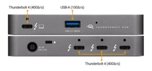 OWC OWCTB4HUB5P laptop dock/port replicator Wired Thunderbolt Grey