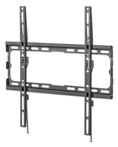 Manhattan Wall Mount for TV & Monitors (Fixed), For screens 32" to 55", VESA compatability: all between 200x200mm and 400x400mm - check the dimensions of the four mounting holes on back of screen to ensure it fits, Max 40kg, Black, Bracket