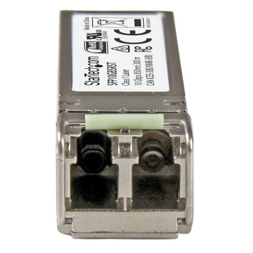StarTech.com MSA Compliant SFP+ Transceiver Module - 10GBASE-SR~MSA Uncoded SFP+ Module - 10GBASE-SR - 10GbE Multi Mode Fiber (MMF) Optic Transceiver - 10GE Gigabit Ethernet SFP+ - LC 300m - 850nm - DDM