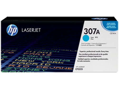 HP CE741A/307A Toner cartridge cyan, 7.3K pages ISO/IEC 19798 for HP CLJ CP 5220