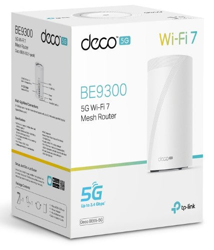TP-Link 5G BE9300 Whole Home Mesh Wi-Fi 7 Router, Build-In 5G Modem