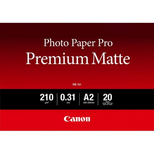 Canon PM-101 Premium Matte Photo Paper A2 - 20 Sheets