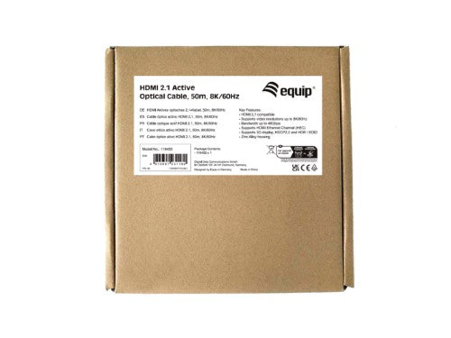 Equip HDMI 2.1 Active Optical Cable, 50m, 8K/60Hz