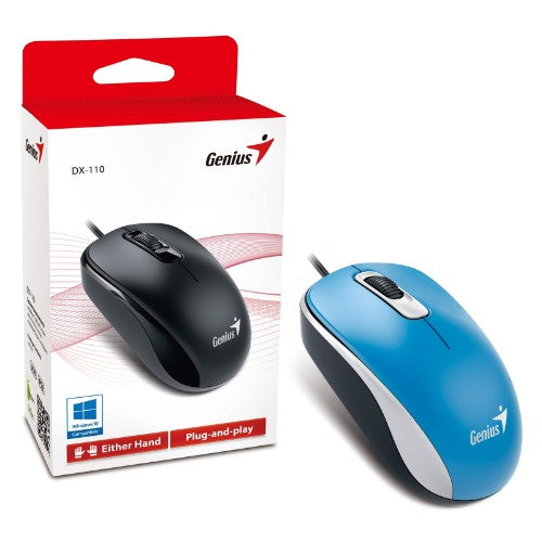 Genius Computer Technology DX-110 mouse Office Ambidextrous USB Type-A Optical 1000 DPI