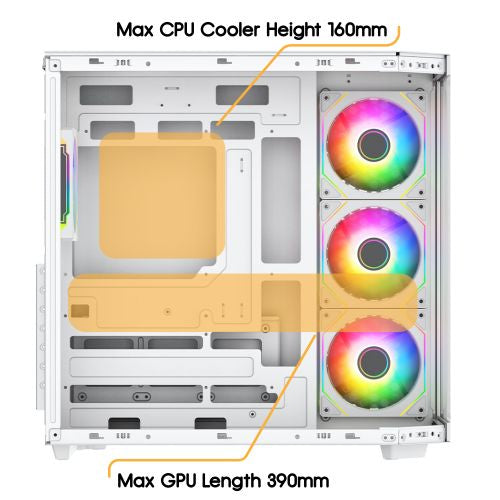 VIDA Edge White ATX Tower