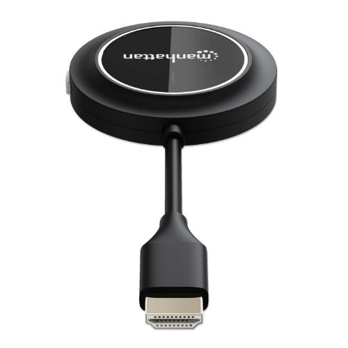 Manhattan 1080p Wireless HDMI Display Adapter with HDMI Transmitter, Dongle Wirelessly Displays a Video Signal from an HDMI Device on an HDMI TV or Projector, Requires Receiver from #208420 Wireless HDMI Presentation Kit, Black