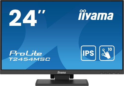 iiyama ProLite 24” P-CAP 10pt touchscreen featuring IPS panel technology and Anti-Glare coating