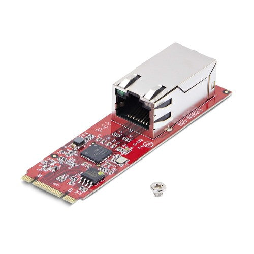 StarTech.com 1-Port 2.5GbE M.2 2280 Network Card, Multi-Gigabit Speeds (2.5G/1G/100M/10M), NBASE-T (802.3bz) NIC, M.2 B+M Key, PCIe Ethernet Interface, For SFF/Desktop PCs - TAA
