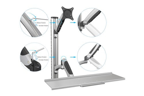 Digitus Workstation (monitor, keyboard, mouse) Wall Mount