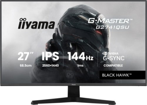 iiyama G-MASTER Get ahead with the 27" G2741QSU-B1 Black Hawk monitor with IPS Panel Technology and 1ms MPRT