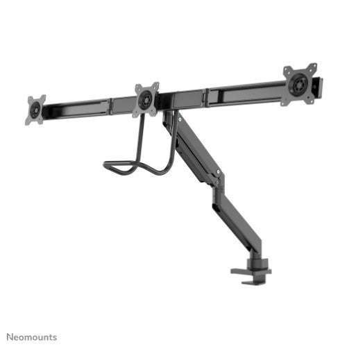 Neomounts NM-D775DX3BLACK Monitor arm 17-27" - gas spring - Topfix - 180°-stop