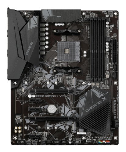 GIGABYTE B550 Gaming X V2 Motherboard - AMD Ryzen 5000 CPUs, 10+3 Phases VRM, up to 4733MHz DDR4, 1xPCIe 4.0 + 1xPCIe 3.0 M.2, 1GbE LAN, USB 3.2 Gen 2
