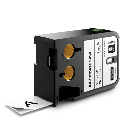 Dymo 1868753 DirectLabel-etikettes Vinyl black on white 24mm x 7m for Dymo Rhino XTL-300/500