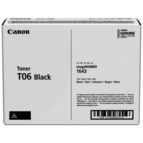 Canon 3526C002/T06 Toner cartridge, 20.5K pages ISO/IEC 19752 for Canon IR 1643