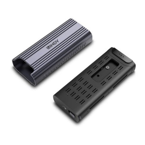 Lindy 43394 storage drive enclosure SSD enclosure Grey M.2