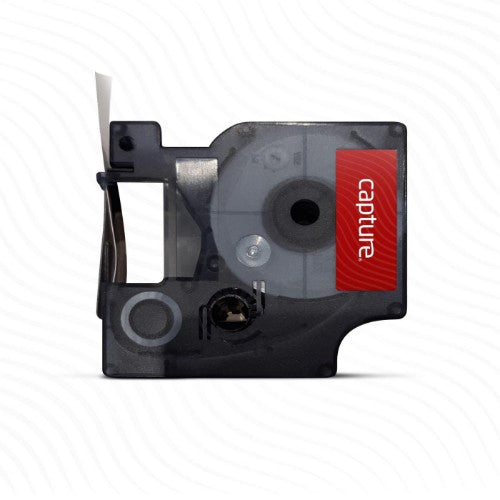 Capture CA-S0720500 label-making tape Black on transparent