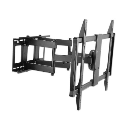 Manhattan Wall Mount for TV & Monitors (Full Motion), For screens 37" to 100", VESA compatability: all between 200x200mm and 900x600mm - check the dimensions of the four mounting holes on back of screen to ensure it fits, Max 80kg, Black, Bracket, Lifetim