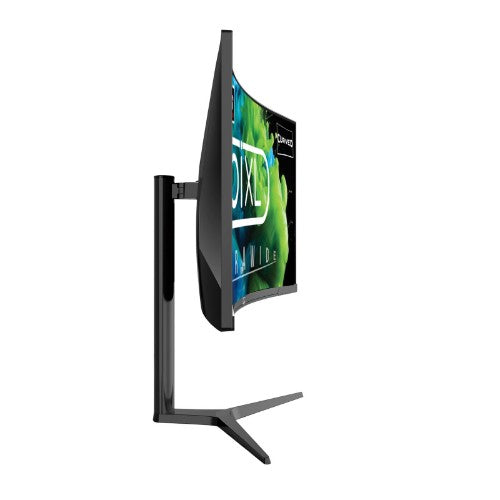 piXL CM34C7 34 Inch Ultrawide Gaming Monitor, 165Hz, 1.5ms, 3440x1440, HDMI, DisplayPort, USB Type-C, USB-B, USB-A x 2, Audio, Curve R1500, Height Adjustable, 3 Year Warranty computer monitor 86.4 cm (34") 3440 x 1440 pixels UltraWide Quad HD LED Black