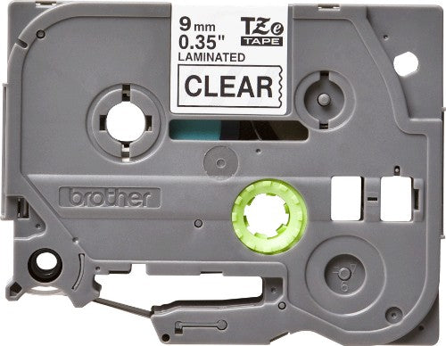 Brother TZE-121 DirectLabel black on Transparent Laminat 9mm x 8m for Brother P-Touch TZ 3.5-18mm/6-12mm/6-18mm/6-24mm/6-36mm