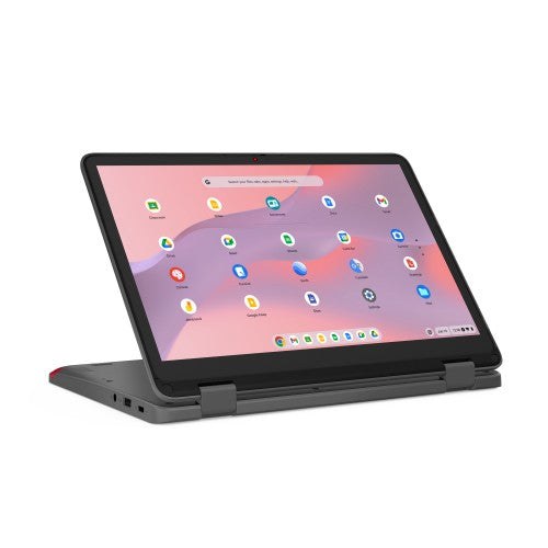 Lenovo 500e Yoga Chromebook Gen 4 Intel® N N100 31 cm (12.2") Touchscreen WUXGA 8 GB LPDDR5-SDRAM 64 GB eMMC Wi-Fi 6E (802.11ax) ChromeOS UK English Grey